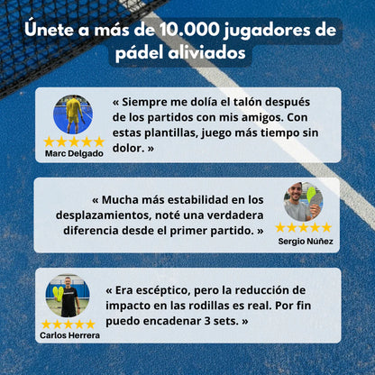 Plantillas Padelpro – Juega más tiempo, sin dolor