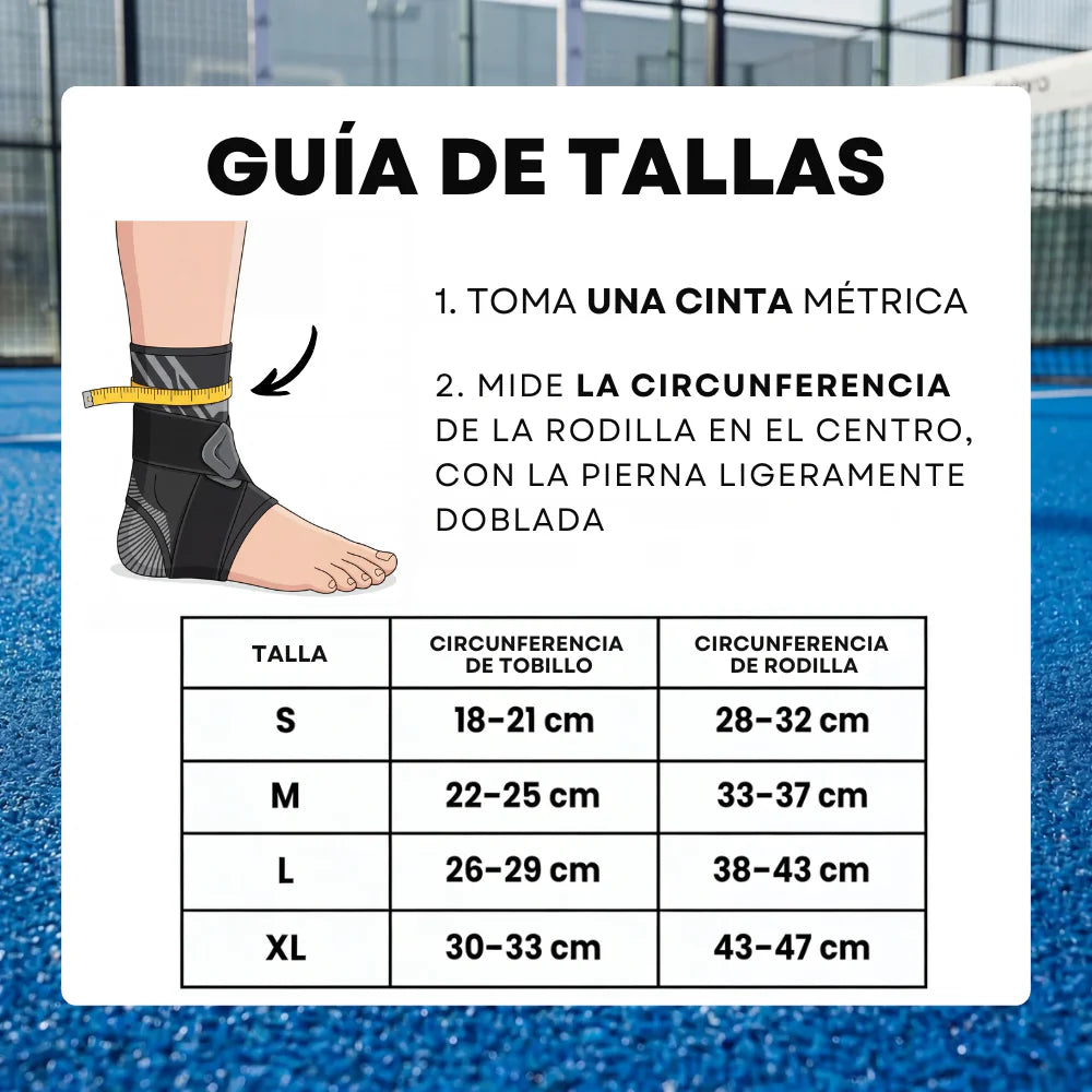 Tobillera Padelpro – Cambios de dirección con total control